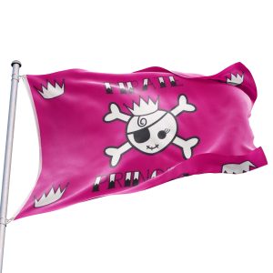bandera pirata rosa princesa