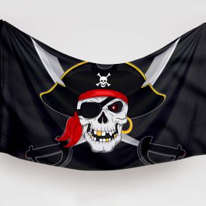 bandera pirata skull