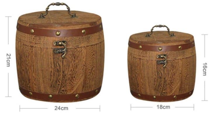 baúl de almacenamiento de barriles