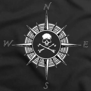 jolly roger de la brujula