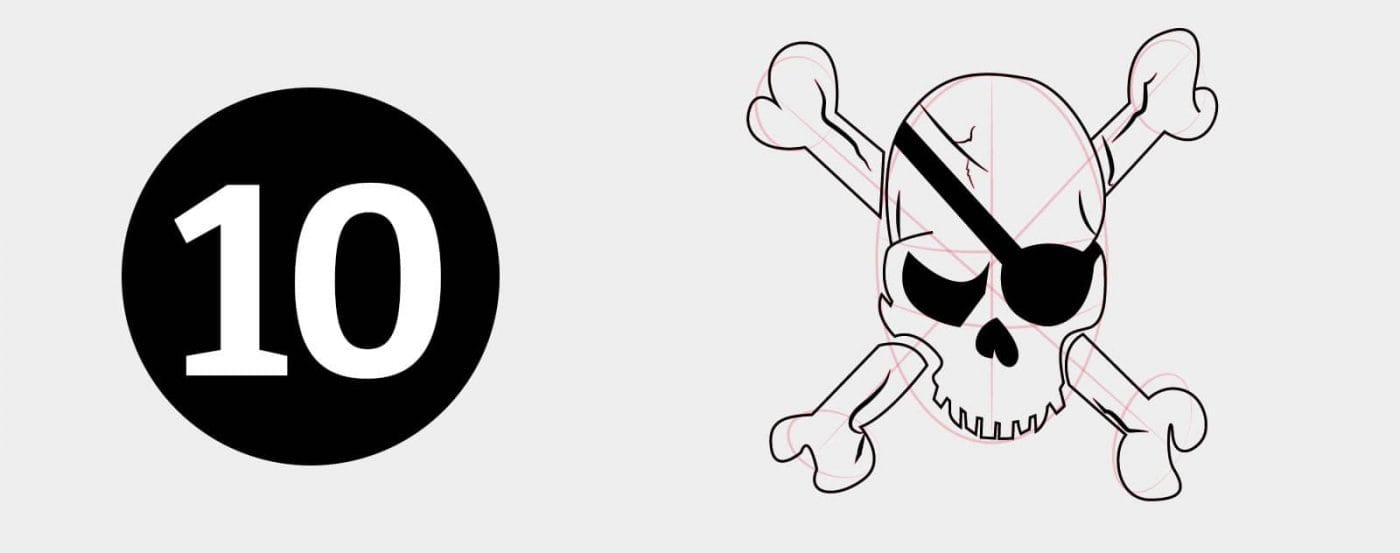 Calavera Pirata Dibujo Ninos